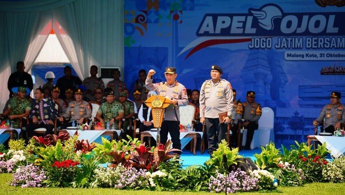 Apel Ojol di Jatim, Kapolri Perkuat Sinergi untuk Kamtibmas yang Lebih Aman!