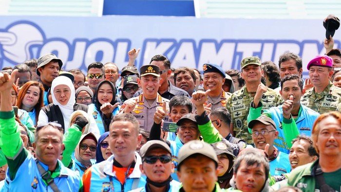 Kapolri Gandeng Ojol, Teguhkan Keamanan dan Cegah Resesi Ekonomi di Tengah Pandemi