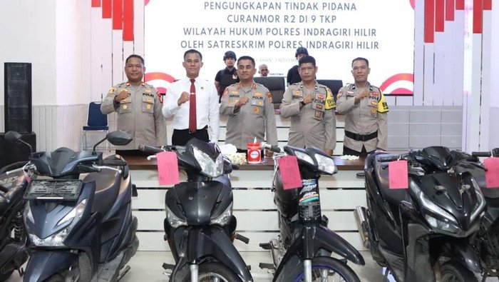 2 Remaja Inhil, 9 TKP, 6 Motor: Aksi Curanmor Ditangkap, Dana Apa?