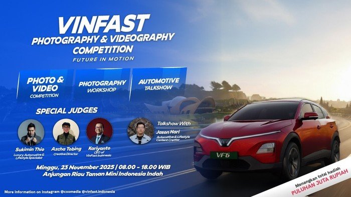 Hadiah Jutaan Rupiah! Ekspresikan Dunia Otomotif Melalui VinFast Competition