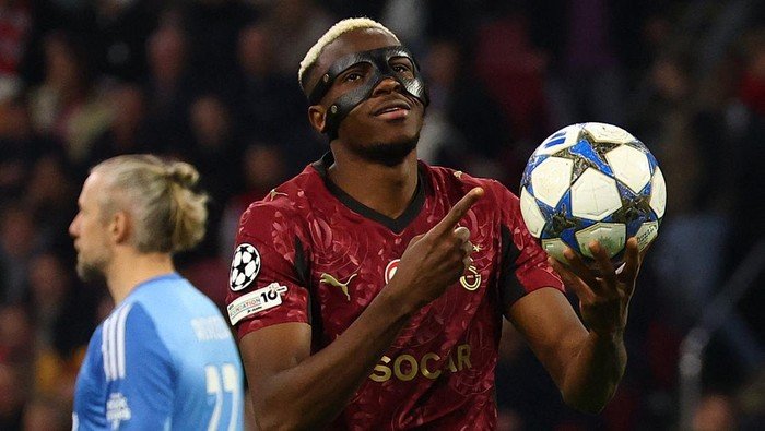 Top Skor Liga Champions: Osimhen Hat-trick, Salip Haaland, Kane, dan Mbappe - Update 3