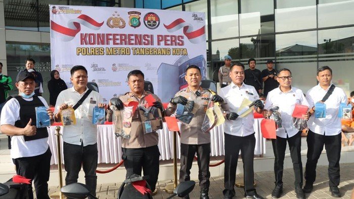 Polres Tangerang Kota Berhasil Bekuk 17 Pelaku Curanmor, 3 Pikap-21 Motor Termasuk dalam Disita!