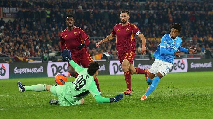 AS Roma Kembali Gagal, Kalah 0-1 dari Napoli di Stadion Olimpico