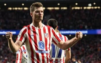 “Hat-Trick Heroics: Sorloth Leads Atletico Madrid to 4-1 Triumph Over Club Brugge!”