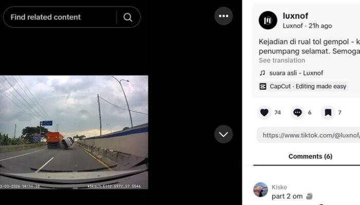 **Tragis! Daihatsu Xenia Hantam Bokong Truk, Kap Terbang-Terguling dalam Detik-detik Drama Kecelakaan**