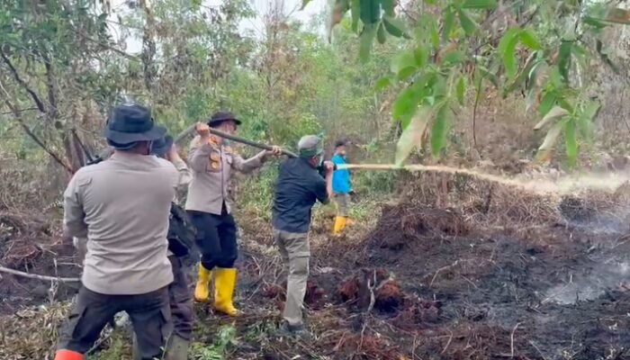 Kapolda Riau Bersama Rocky Gerung Cek Karhutla Dumai, Lihatlah Kebakaran Hutan yang Menyita Perhatian